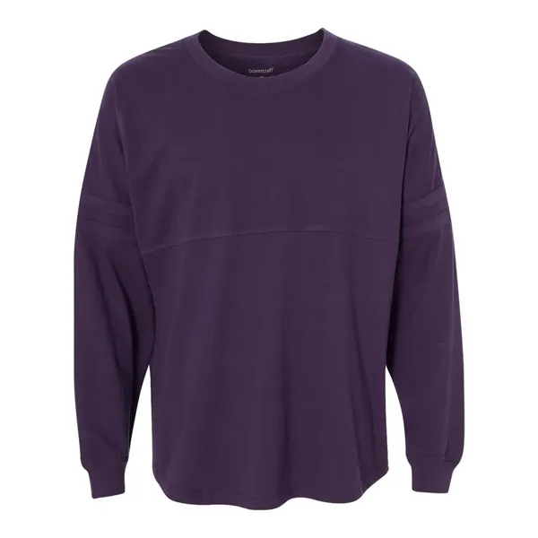 Boxercraft Women's Jersey Pom Pom Long Sleeve T-Shirt