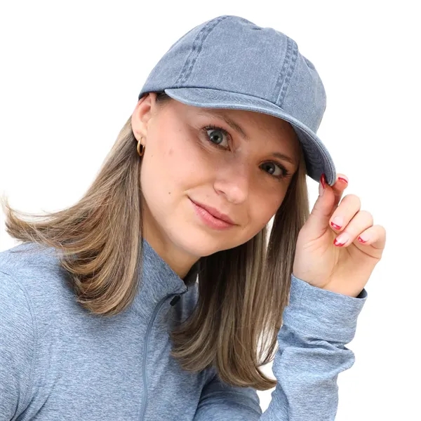 Recycled Cotton Washed 6 Panel Ballcap - Unisex