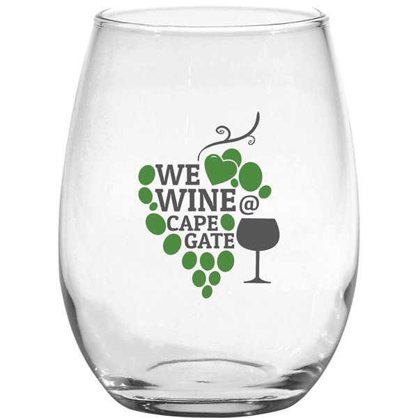 15 oz. Stemless White Wine Glass