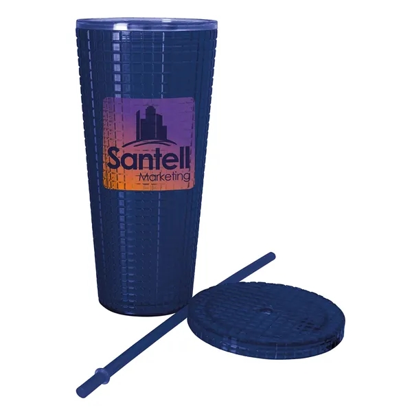 Good Value™ Square-Pattern Double-Wall Tumbler - 23 oz.