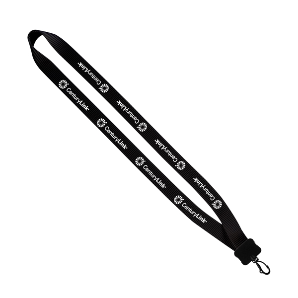 Smooth Nylon Lanyard with Plastic Clamshell & Swivel Snap Ho