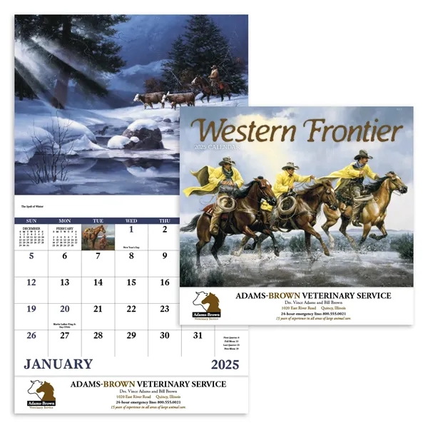 Good Value™ Western Frontier - Stapled Calendar