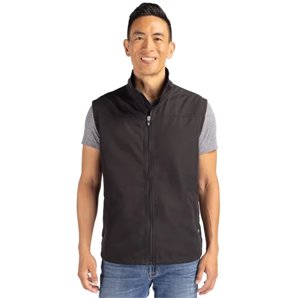 Cutter & Buck Charter Eco Full-Zip Mens Big & Tall Vest B...