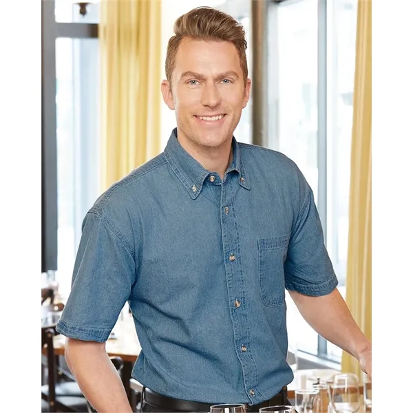 Sierra Pacific Men's Denim Short Sleeve Shirt