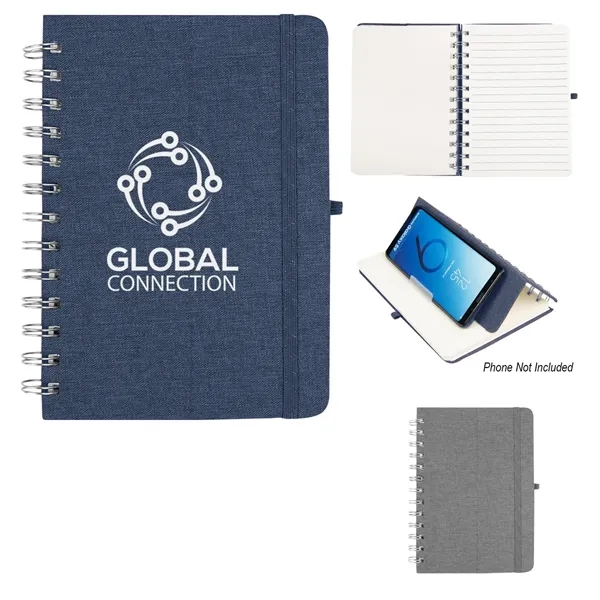 RPET Notebook With Phone Holder