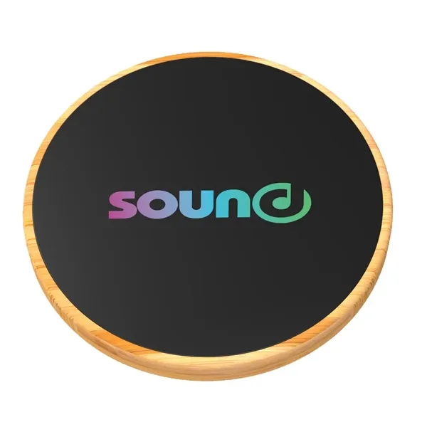 SCX Innovative Design™ Full-Color Bamboo 15W Wireless Cha...