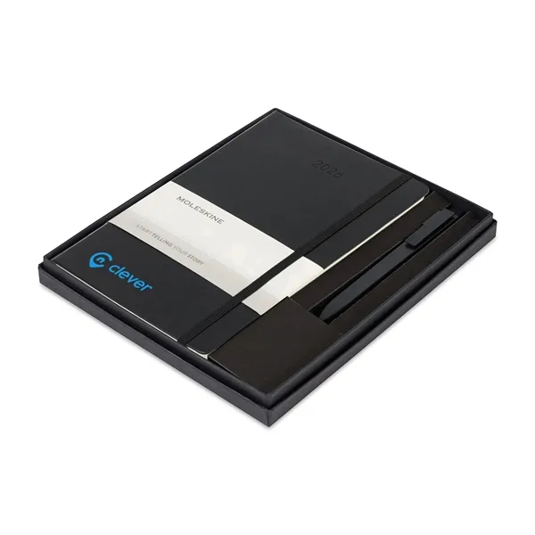 Moleskine® Hard Cover Large 2026 Planner and GO Pen Gift Set