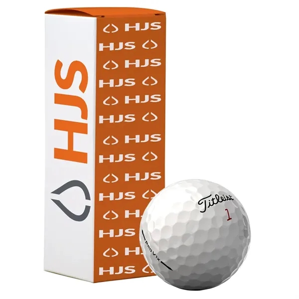 Titleist Pro V1x Golf Balls in Custom Three Ball Sleeve