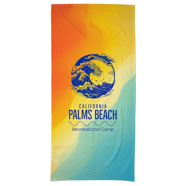 Silk Touch Beach Blanket/Towel 30- x 60- 360GSM Poly/Cotton