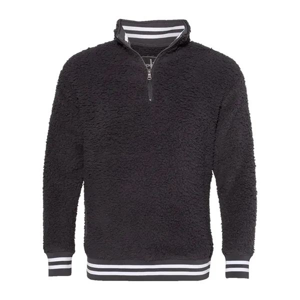 Boxercraft Unisex Varsity Sherpa Quarter-Zip Pullover
