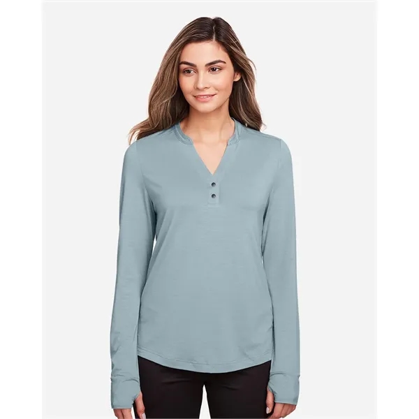 North End Women's JAQ Stretch Performance V-Neck Snap Pul...