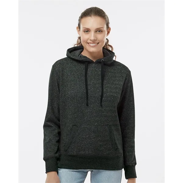 J. America Women's Glitter French Terry Hooded Sweatshirt