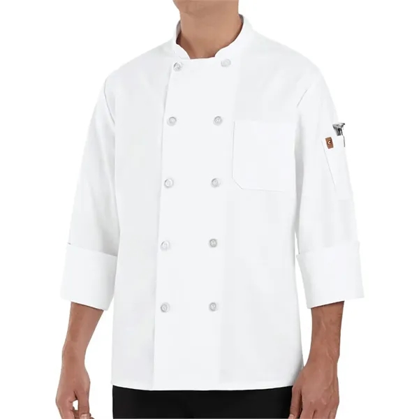 Chef Designs 100% Polyester Ten Pearl Button Chef Coat