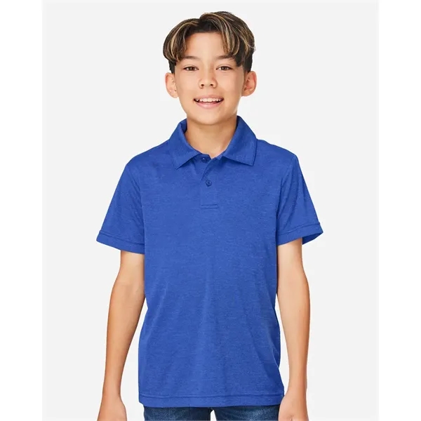 Team 365 Youth Zone Sonic Heather Performance Polo