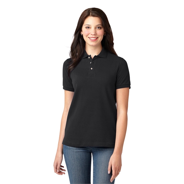 Port Authority Women's Heavyweight Cotton Pique Polo.