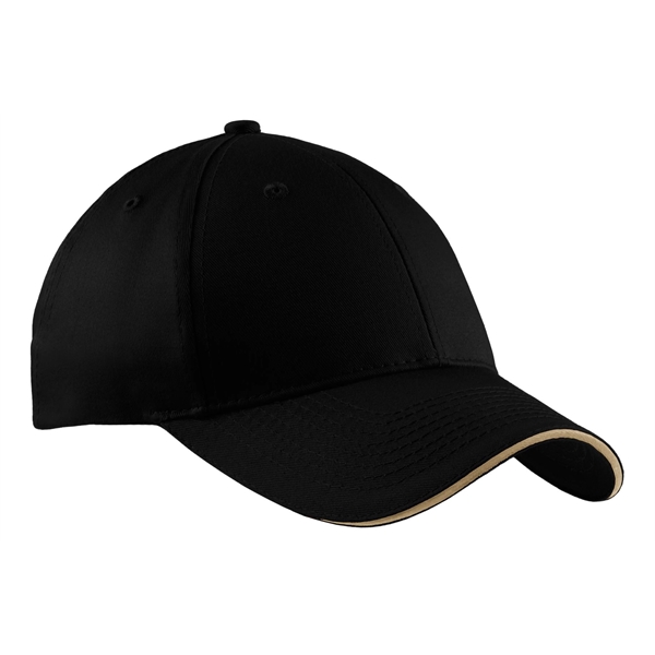 Port Authority Cotton Twill Sandwich Bill Cap.