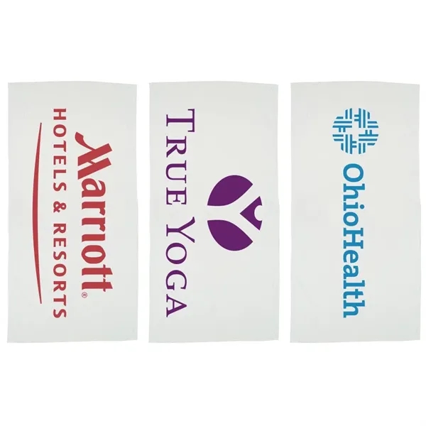 Basic Weight White Beach Towel