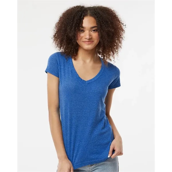 Tultex Women's Poly-Rich V-Neck T-Shirt