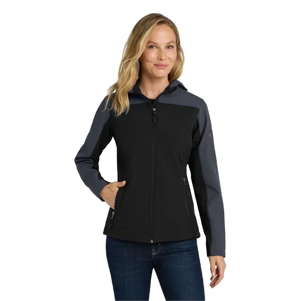 Port Authority Women's Hooded Core Soft Shell Jacket.