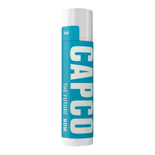 Custom SPF 30 Soy Based Lip Balm in White Tube