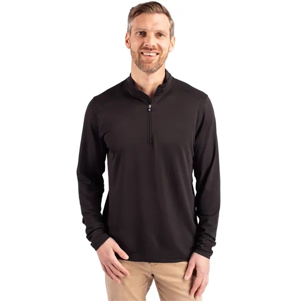 Cutter & Buck Virtue Eco Pique Recycled Quarter Zip Mens ...