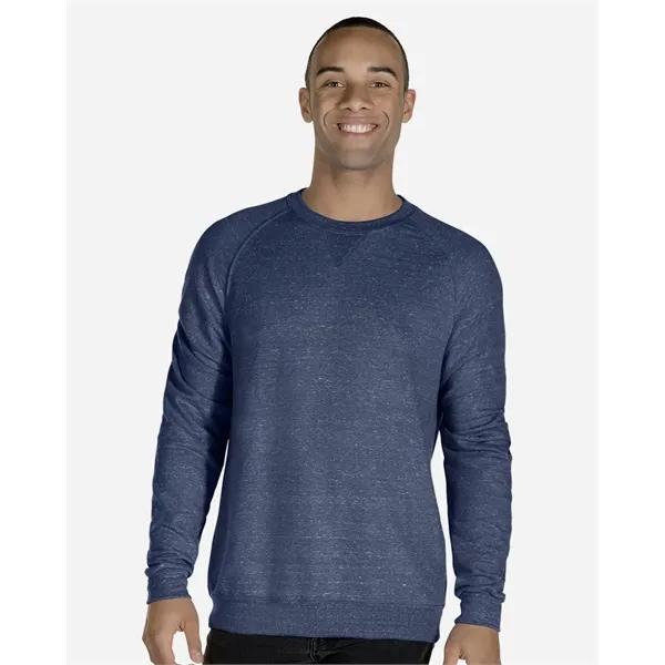 JERZEES Unisex Snow Heather French Terry Crewneck Sweatshirt