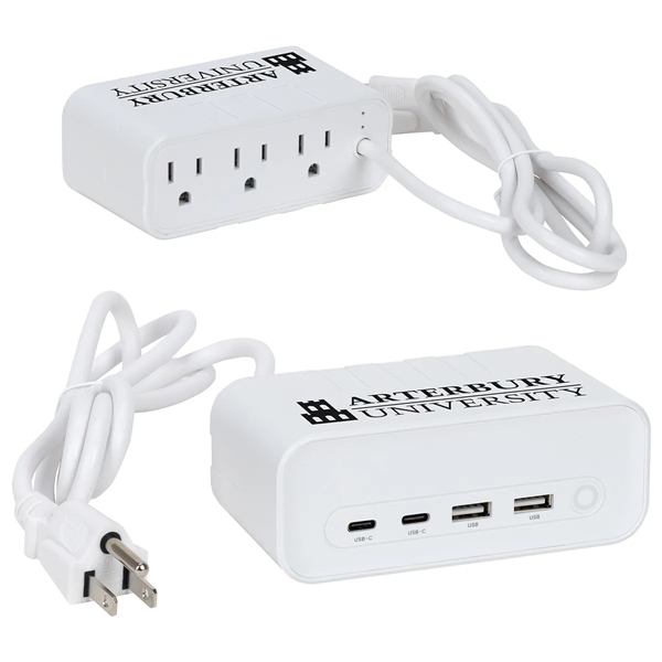 Relay 5 Ft. Charging Station with Type-C, USB & AC Outlets