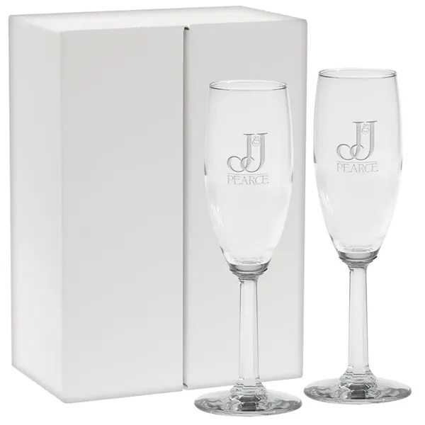 Napa Valley Flute Gift Set - Etched