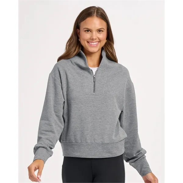 Boxercraft Women's Dream Crop Fleece Quarter-Zip