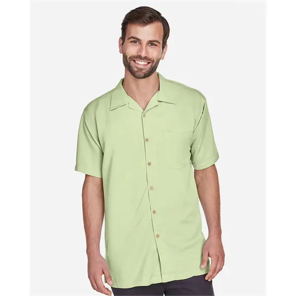Harriton Men's Bahama Cord Camp Shirt