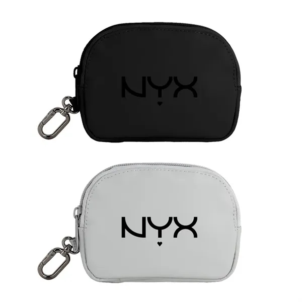 Branson Round Recycled PU Zip Pouch
