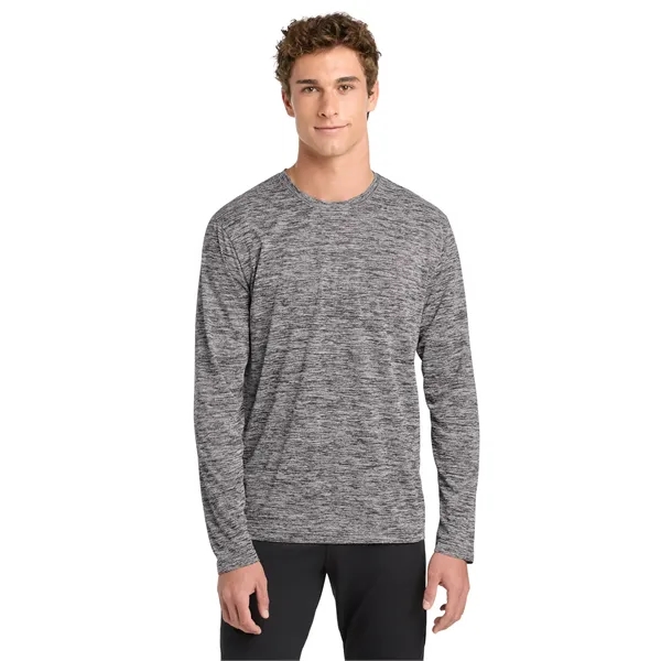 Sport-Tek PosiCharge Long Sleeve Electric Heather Tee.