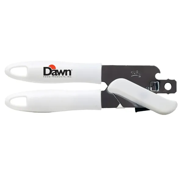 Can Opener with White Handle