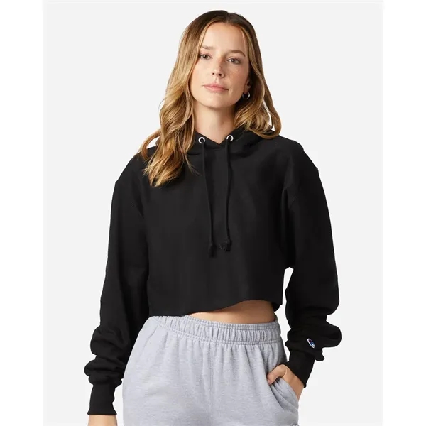 Champion Women's Reverse Weave® Hooded Cropped Sweatshirt