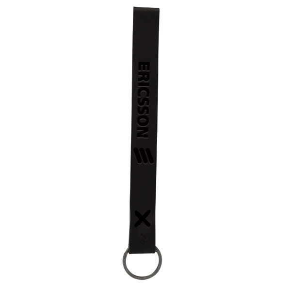 HAYWARD Leather Wrist Keychain with Metal Split Ring