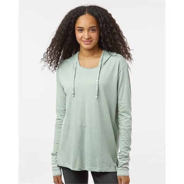MV Sport Women's Heathered Jersey Hooded Tunic