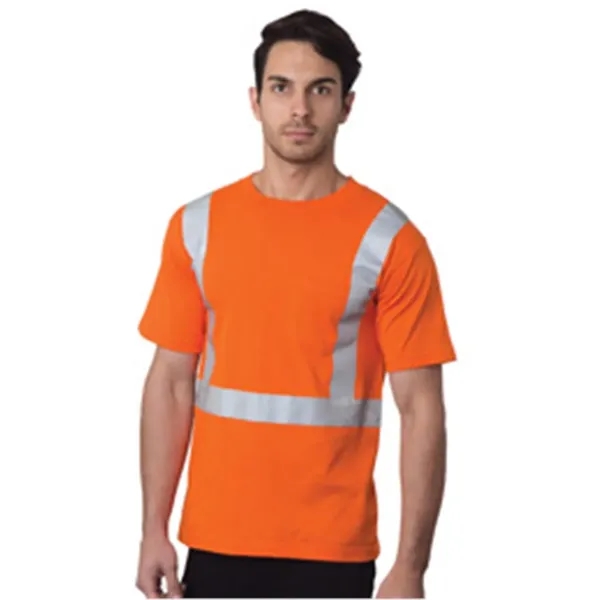 Bayside Unisex USA-Made High Visibility Pocket T-Shirt