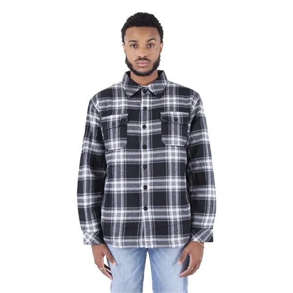 Shaka Wear Unisex Plaid Flannel Shirt Jacket