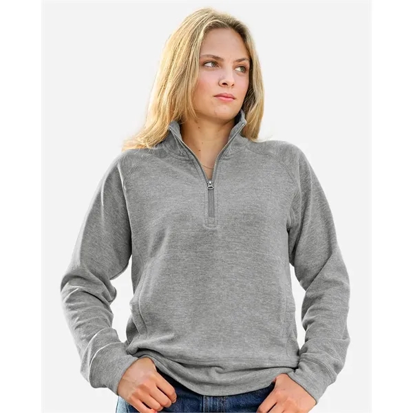 J. America Women's Electric Fleece Quarter-Zip Sweatshirt
