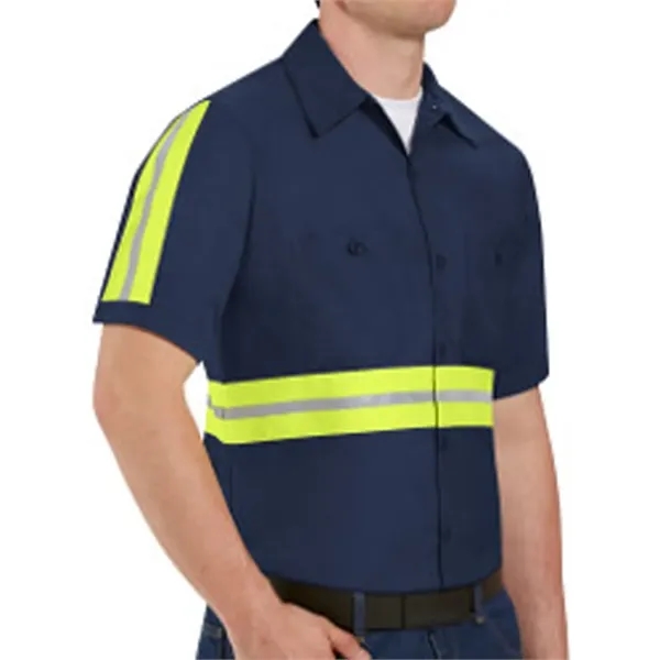Red Kap Men's Enhanced Visibility Industrial Work Shirt