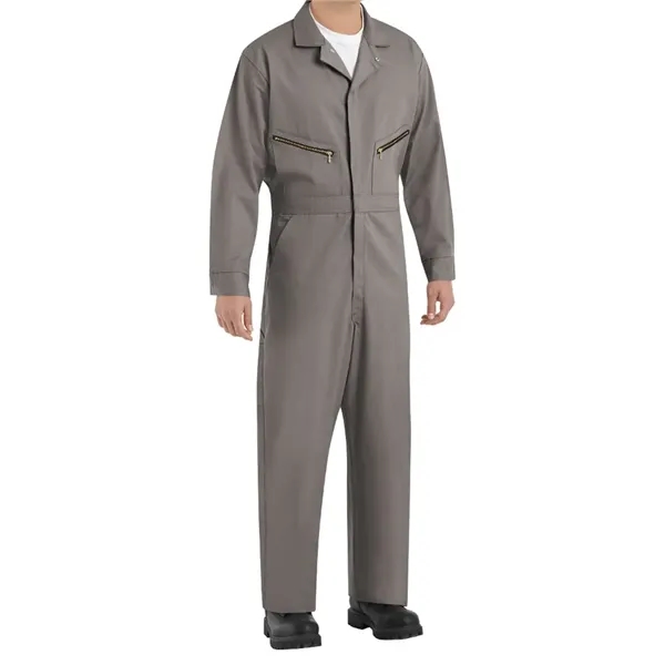 Red Kap Men's Extended Sizes Zip-Front Cotton Coverall