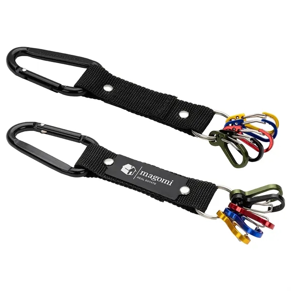 Aluminum Carabiner Strap with Color-Code Key Clips