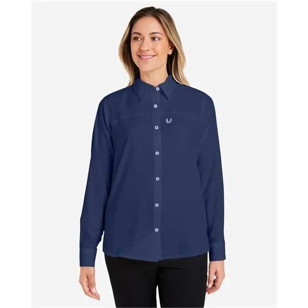 HUK Women's Tide Point Long Sleeve Shirt