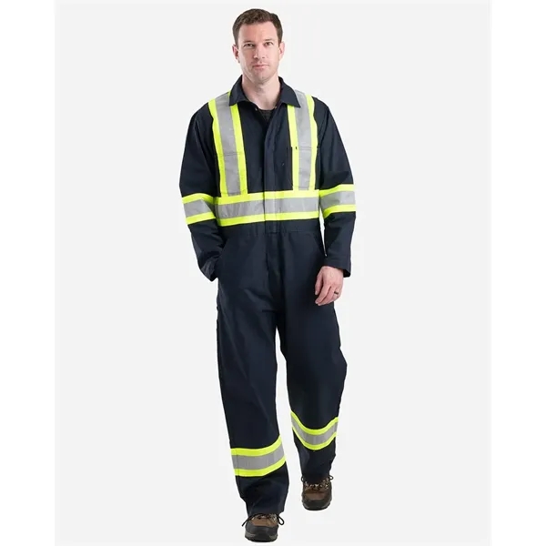 Berne Apparel Men's Safety Striped Unlined Coverall