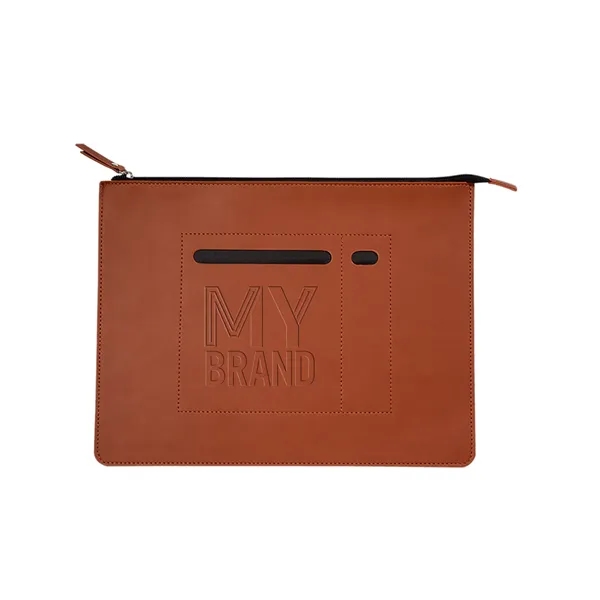 Italian Thermo PU Zip File Folder