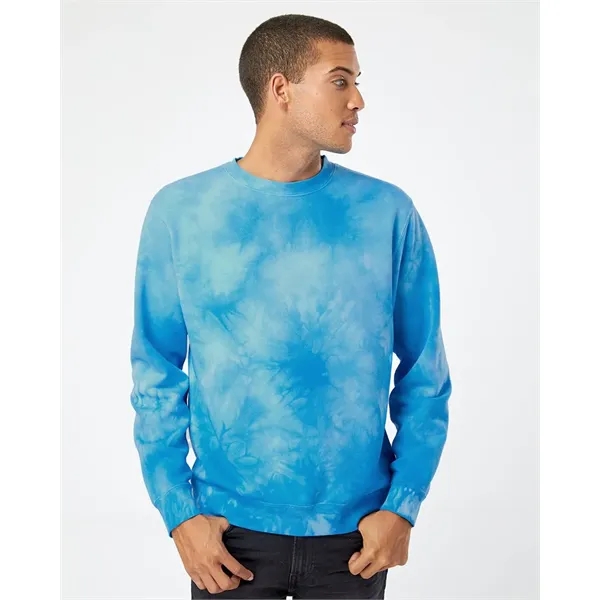 Independent Trading Co. Unisex Midweight Tie-Dyed Crewnec...