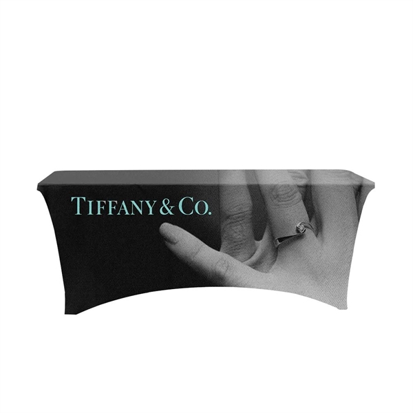 6' Stretch Open-Back Full Color Table Throw