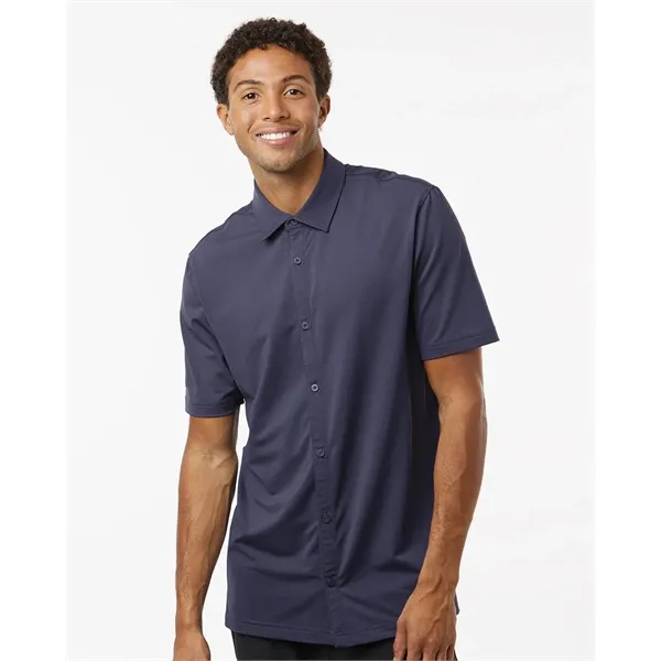 Adidas Men's Full Button Down Short Sleeve Shirt