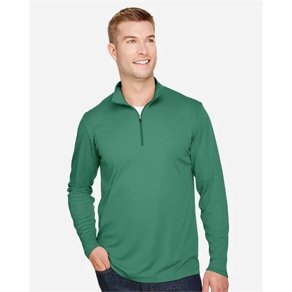 Team 365 Men's Zone Sonic Heather Performance Quarter-Zip...