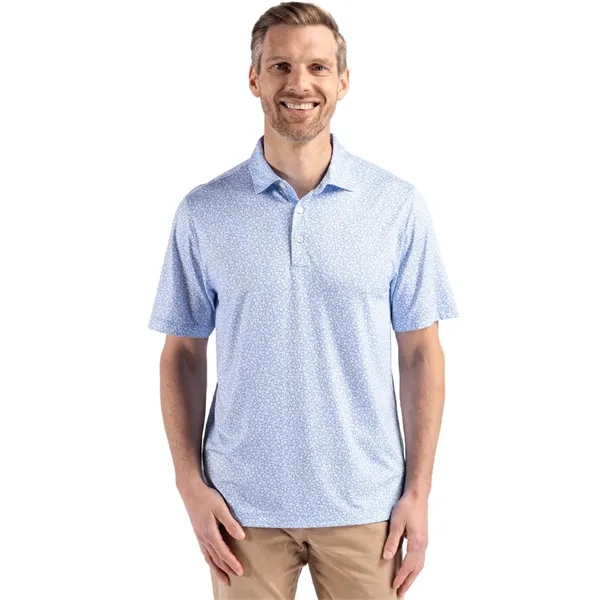 Cutter & Buck Pike Eco Flora Print Recycled Mens Polo